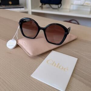 Chloé 55mm Gradient Square Sunglasses